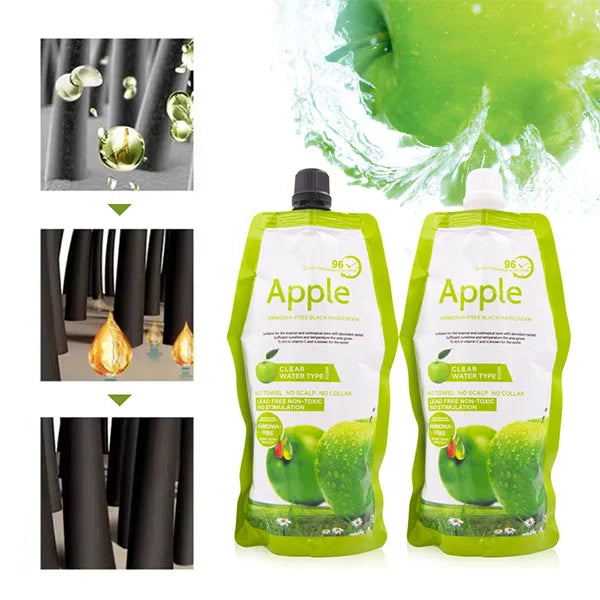 Apple Hair Color 96 Natural Black Ammonnia Free